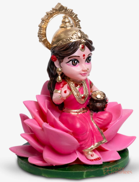 Laxmi Mata Idol – Hand-Painted Lakshmi Murti