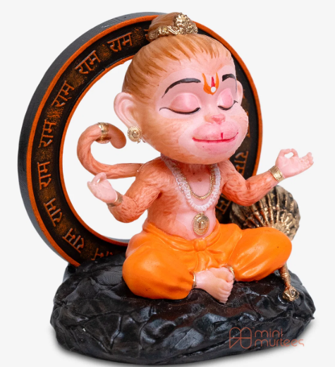 Bal Hanumanji Idol – Meditative Hanuman Murti