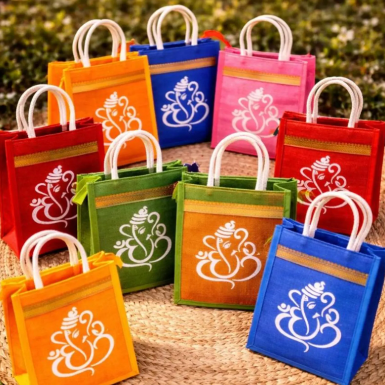 Jute Bag – Traditional Indian Art Style