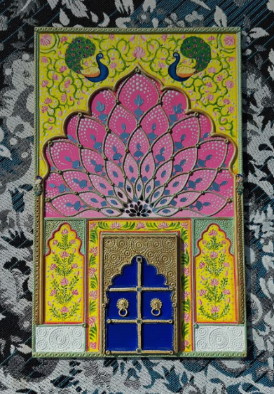 Rajasthani Lippan Art Wall Jharokha