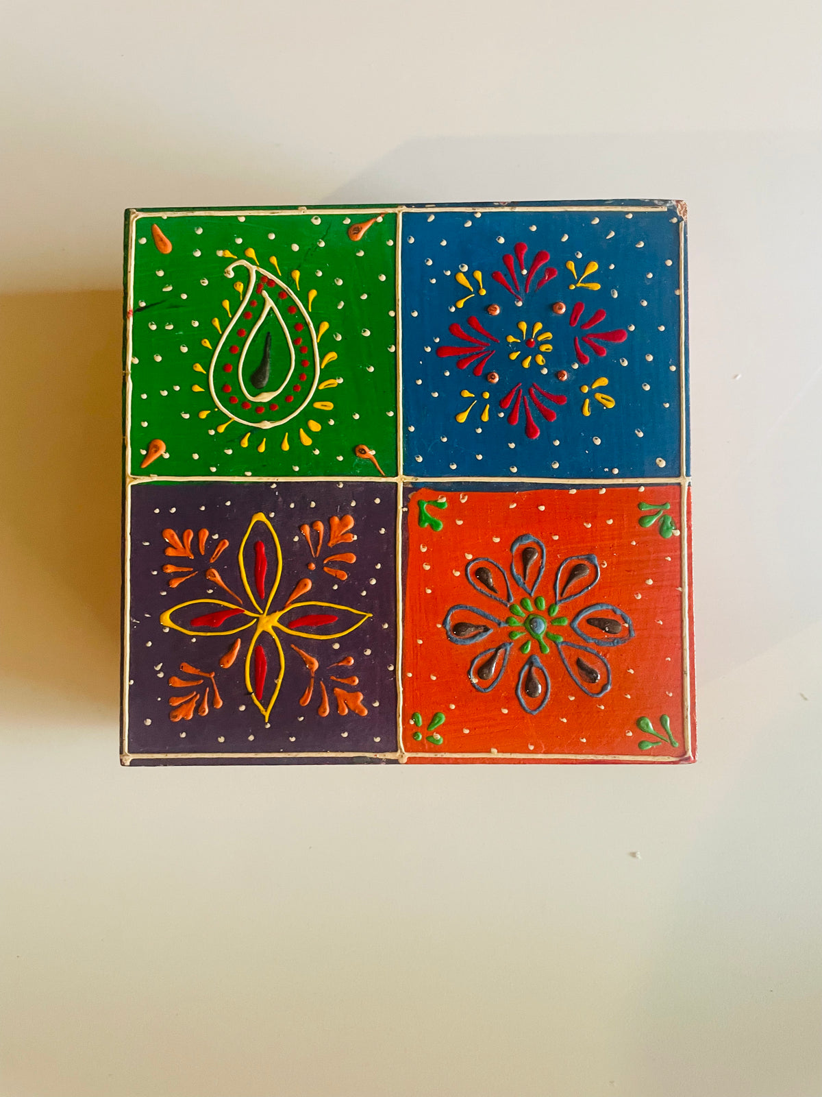 Handcrafted Handpainted Tea Coaster Set