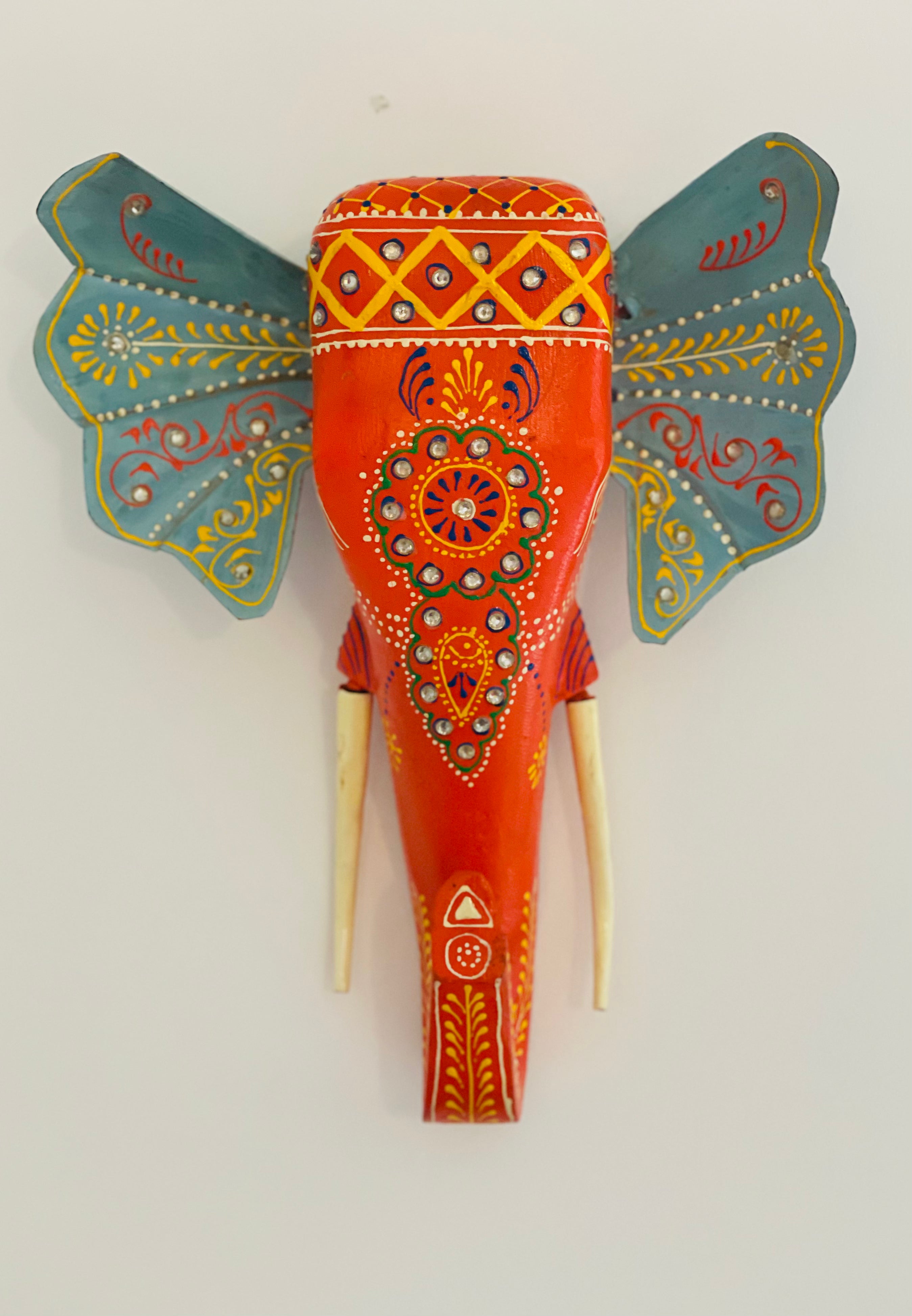 Handcrafted Wooden Animal Face Wall Hanging