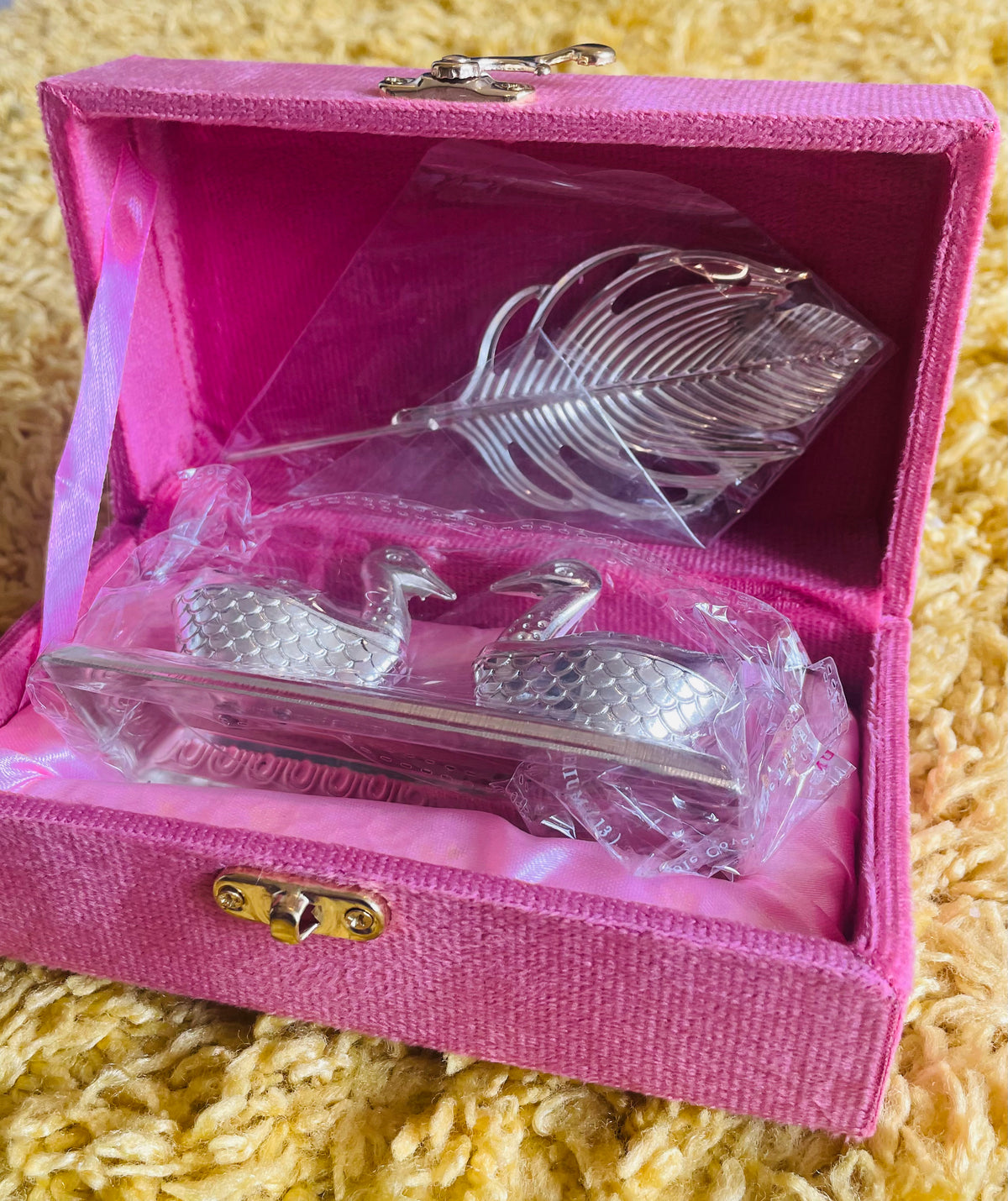 Shubh Milan – Swan Pair & Tilak Stick Traditional Gifting Set