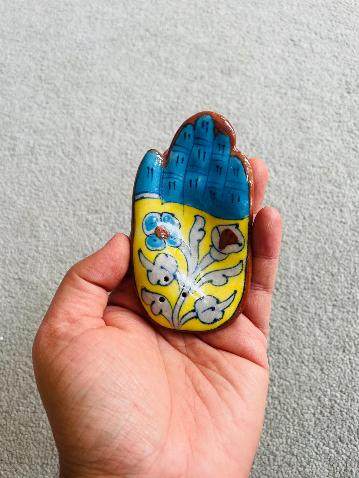 Blue Pottery Agarbatti Stand