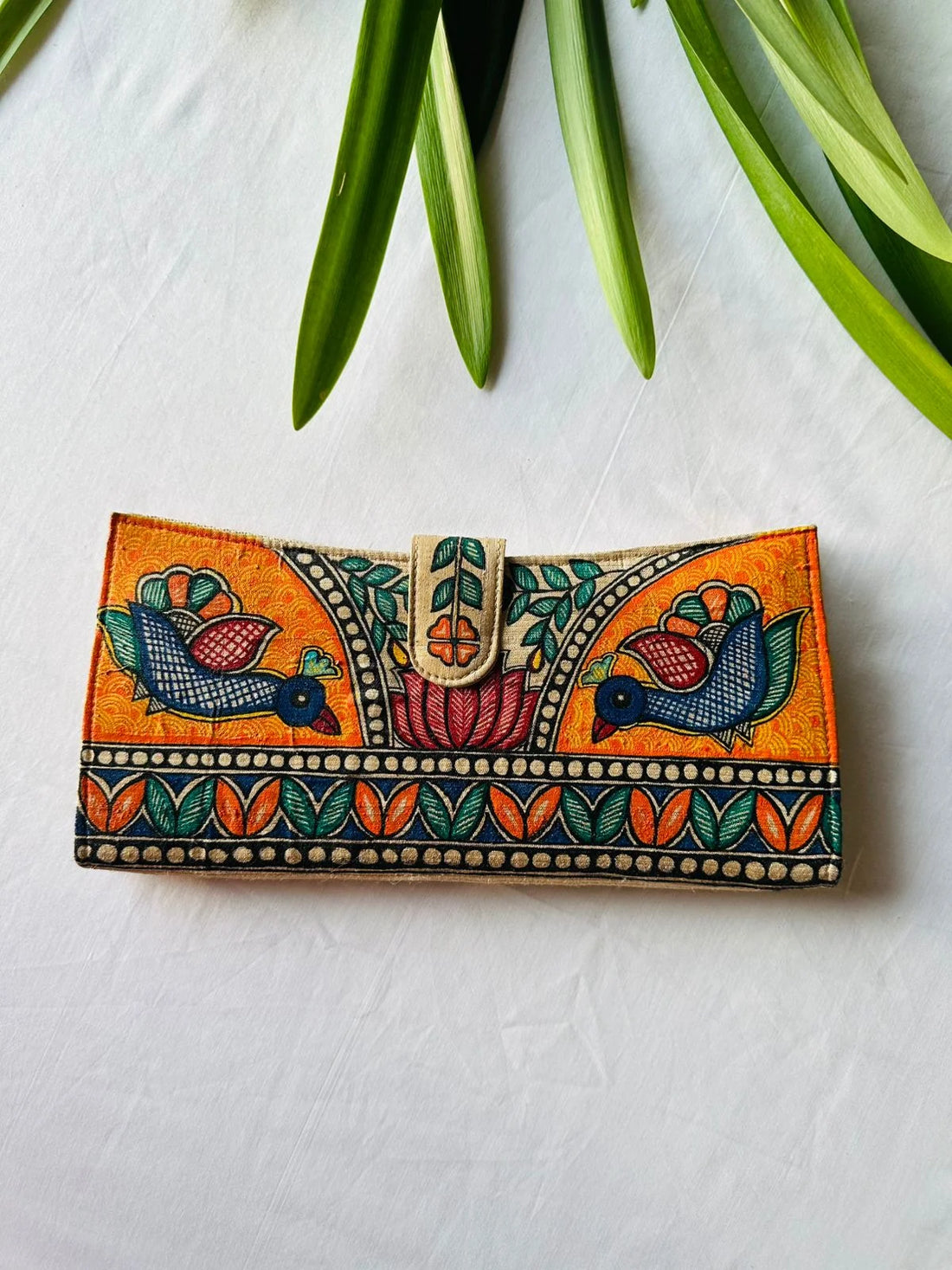 Do Panchhi Madhubani Clutch
