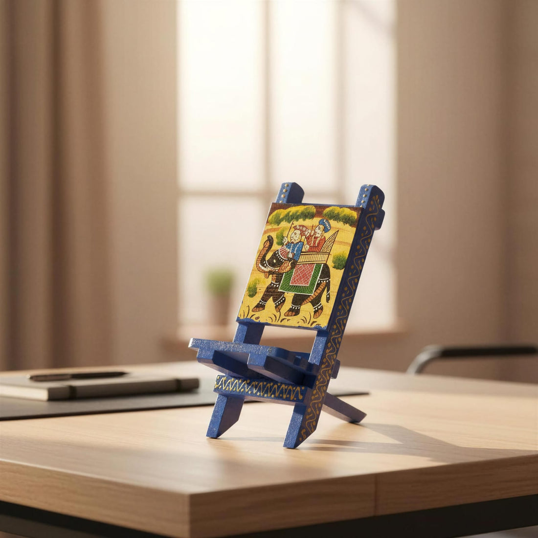 Handcrafted Handpainted Wooden Phone & Tablet Stand
