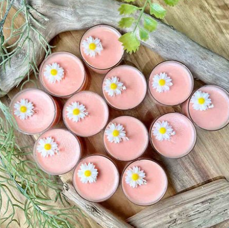 🌺 Flower-Shaped Tealight Candles – Set of 8 🕯️✨