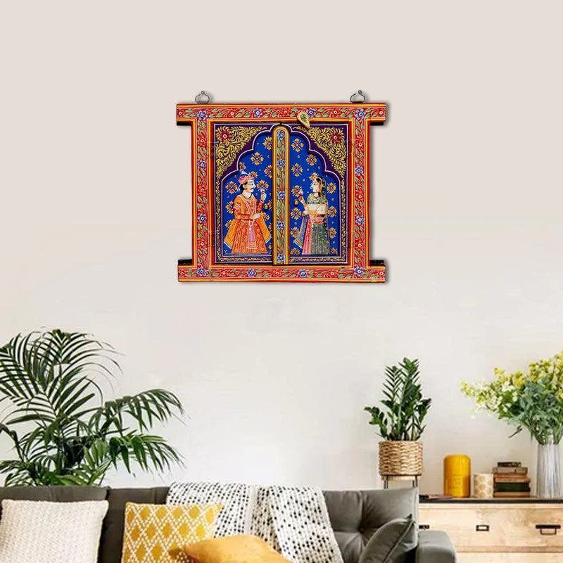 Handcrafted Opening Door Jharokha Wall Decor